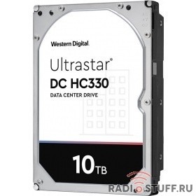 10Tb WD Ultrastar DC HC330 {SATA-III 12Gb/s, 7200 rpm, 256mb buffer, 3.5"}  [0B42266 ]