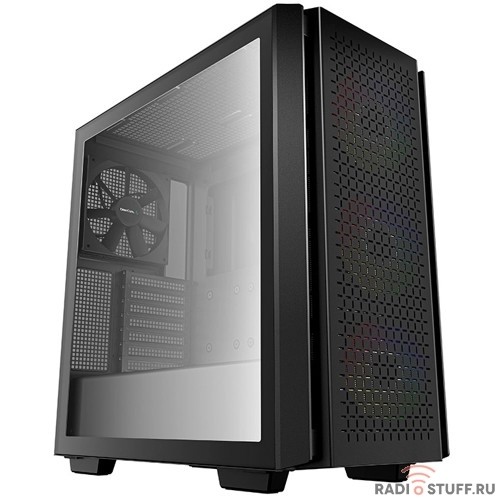 Корпус Deepcool CG560 черный без БП ATX 2x120mm 1x140mm 2xUSB3.0 audio bott PSU [R-CG560-BKAAE4-G-1]