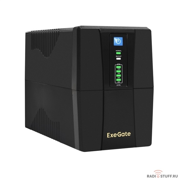 Exegate EX292783RUS ИБП ExeGate Power Back BNB-1000.LED.AVR.4C13 <1000VA/650W, LED, AVR, 4*C13, Black>