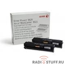 XEROX 106R03048 Тонер-картридж черный Phaser 3020/WC3025, 3 К, (двойная упаковка)
