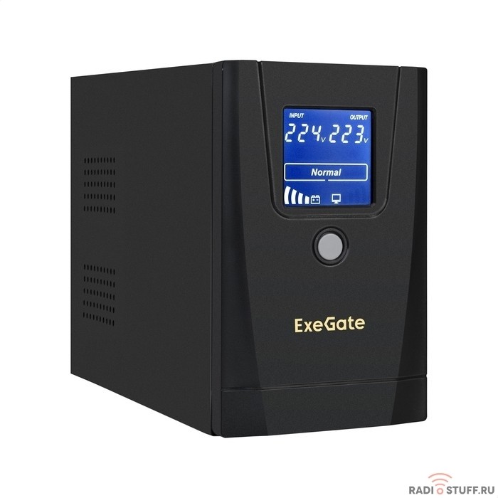 Exegate EX292788RUS ИБП ExeGate SpecialPro Smart LLB-1000.LCD.AVR.1SH.2C13.RJ.USB <1000VA/550W, LCD, AVR, 1*Schuko+2*C13, RJ45/11,USB, металлический корпус, Black>