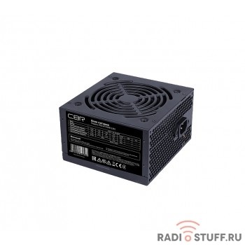 CBR PSU-ATX500-12EC Блок питания ATX, 500W, 20+4pin/1*4+4pin/1*6+2pin/2*IDE/4*SATA, 12см fan, кабель питания 1.2м, черный