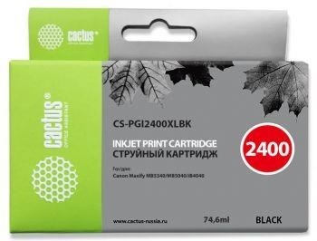 Картридж BLACK 74.6ML CS-PGI2400XLBK CACTUS
