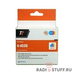 T2 CL-513 Картридж  (IC-CCL513) для Canon PIXMA iP2700/MP230/240/250/280/480/490/MX320/360/410, цветной