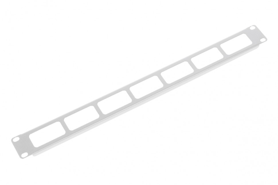 Горизонтальный кабельный органайзер 19", 1U, с окнами для кабеля, ЦМО