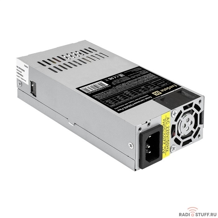 Exegate EX292562RUS Блок питания 250W ExeGate F250AS (Flex ATX, for ITX case, APFC, КПД 80% (80 PLUS), 4cm fan, 24pin, (4+4)pin, PCI-E, 3xSATA, 2xIDE) 