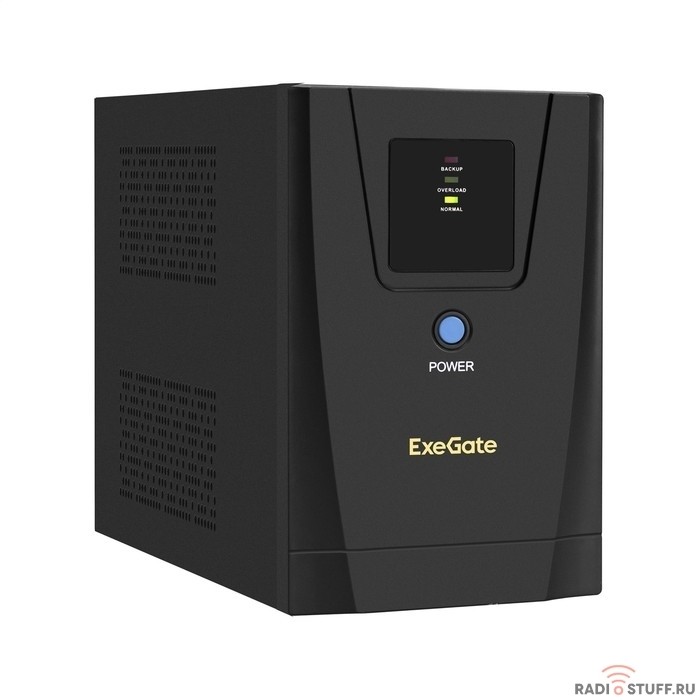 Exegate EX292801RUS ИБП ExeGate SpecialPro UNB-1600.LED.AVR.2SH.3C13 <1600VA/950W, LED, AVR, 2*Schuko+3*C13, съемн.кабель, металлический корпус, Black>