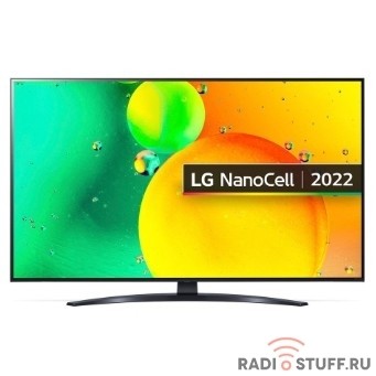 LG 50" 50NANO766QA.ARUB NanoCell синяя сажа {4K Ultra HD 60Hz DVB-T DVB-T2 DVB-C DVB-S DVB-S2 USB WiFi Smart TV (RUS)}