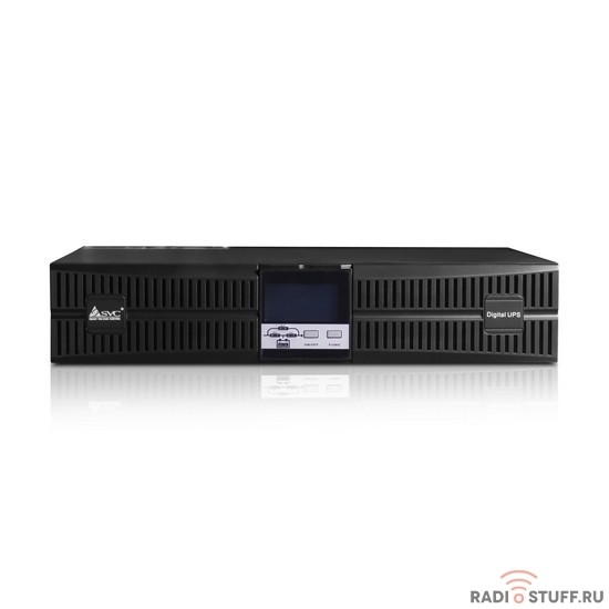 SVC, RT-1KL-LCD/A7  ИБП, Онлайн, 1кВА/0.9кВт, Вход:220В, AVR:110-288В, Вых.:200/208/220/230/240В±1%, 50/60Гц±0.5%, АКБ 3*12В/9Ач, Возм.подкл.внешних АКБ/Блоков, Шина=36В, ЗУ=1А , LCD-дисплей