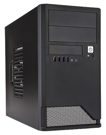 Mini Tower InWin EMR048 Black/Silver 450W U2.0*2+U3.0*2+AirDuct+Audio mATX