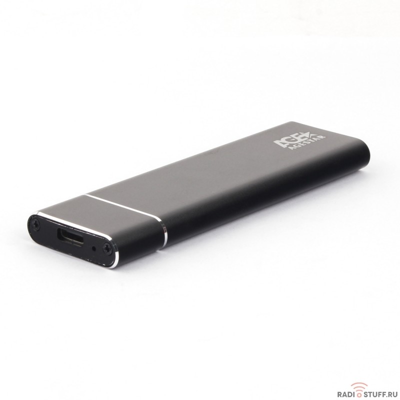 AgeStar 3UBNF5C (BLACK) USB 3.1 Type-C  Внешний корпус M.2 NGFF (B-key)  AgeStar 3UBNF5C (BLACK), алюминий, черный