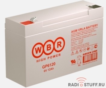 WBR Батарея GP6120 (6V/12Ah)