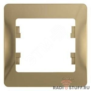 Schneider-electric GSL000401 GLOSSA 1-постовая РАМКА, ТИТАН                                                      