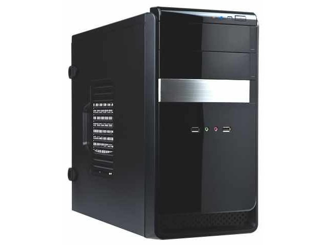 Mini Tower InWin EMR034 Black/Silver 450W  2*USB3.0+AirDuct+Audio mATX