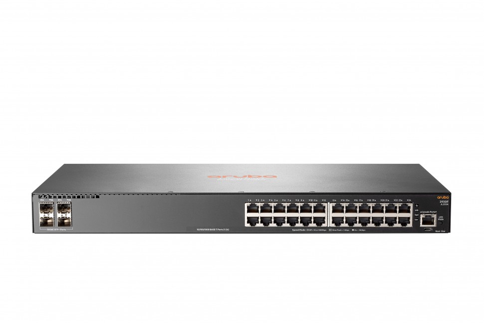 HP JL262A Коммутатор HPE Aruba 2930F 48G Rackmount Gigabit Managed Switch, 48x RJ-45, 4x SFP, 370W PoE+
